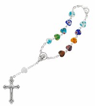 MURANO GLASS AUTO ROSARY