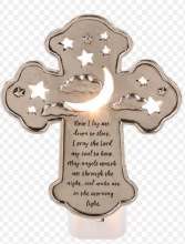 NOW I LAY ME CROSS NIGHT LIGHT