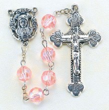 OCTOBER ROSE BIRTHSTONE ROSARY