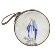 OUR LADY OF GRACE METAL ROUND CASE
