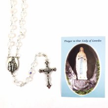 OUR LADY OF LOURDES CRYSTAL ROSARY