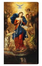 OUR LADY, UNDOER OF KNOTS 10X18 CANVAS GALLERY WRAPPED IMAGE