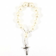 ONE DECADE CREAM ROSARY