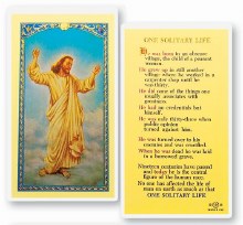 ONE SOLITARY LIFE- RISEN CHRIST PRAYER CARD