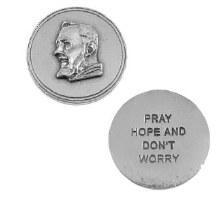 PADRE PIO COIN PRAY HOPE DONT WORRY