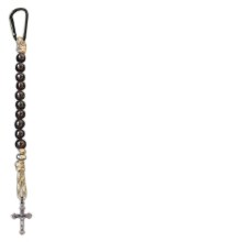 CRUCIFIX ONE DECADE BROWN PARACORD