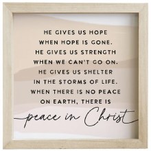 PEACE IN CHRIST FRAMED PICTURE
