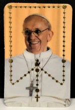 POPE FRANCIS ROSARY CARD