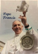 POPE FRANCIS 1" ROUND MEDAL