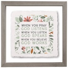 GOD LISTENS PICTURE FRAMED