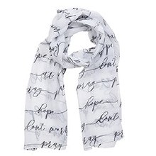 PRAYER SCARF - PRAY, HOPE AND DON'T WORRY