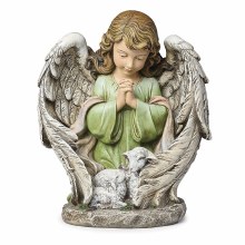 PRAYING ANGEL WITH SHEEP