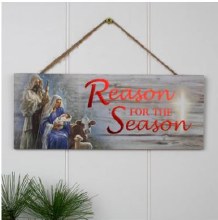 REASON FOR THE SEASON WOODEN SIGN