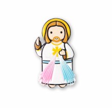 3" LITTLE DROPS OF WATER RESIN MAGNET DIVINE MERCY