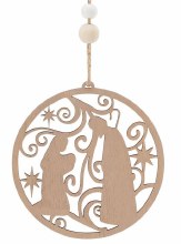 ROUND NATIVITY ORNAMENT