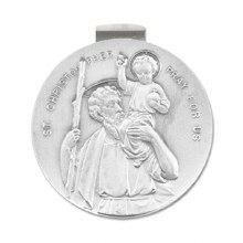 ROUND ST. CHRISTOPHER VISOR CLIP