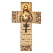 SACRED HEART OF JESUS WALL CROSS