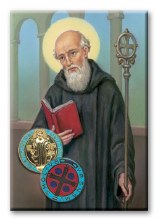 SAINT BENEDICT MINI PSTCRD MAG