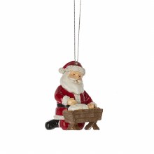 SANTA AND BABY JESUS ORNAMENT