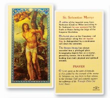 ST SEBASTIAN MARTYR PRAYER CARD