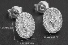 SILVER CRY MIRAC EARRINGS
