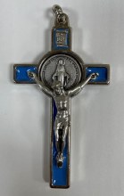 SILVER MIRACULOUS MEDAL CRUCIFIX