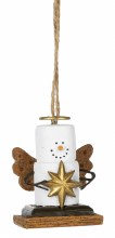 SMORES ANGEL ORNAMENT WITH STAR