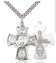 SS 5-WAY MEDAL 24" CHAIN