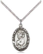 SS CHRISTOPHER MEDAL 18"