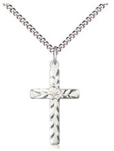 SS CROSS ENGRAVED SP 18" CURB