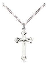 SS CROSS FIGARO ENGRAVED CENTE