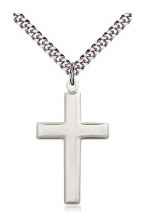 SS CROSS POLISHED 18" CHAIN