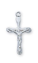 SS CRUCIFIX 16" CHAIN