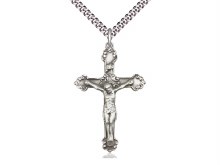 STERLING SILVER FANCY EDGE WITH 24'' CHAIN