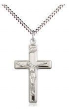 SS CRUCIFIX POLISHED SN 18" CH