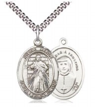 SS DIVINE MERCY OVL MEDAL