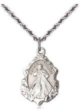 SS DIVINE MERCY SHIELD W/SCROL