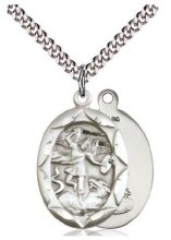 SS MICHAEL MEDAL SN 24" CHAIN