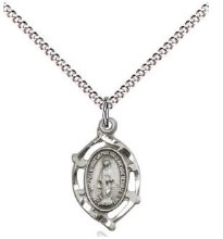 SS MIRAC MEDAL OVAL 16" CHAIN