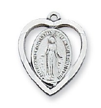 SS MIRACULOUS MEDAL IN HEART