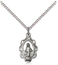 SS MIRACULOUS MEDAL SN 18" CHA