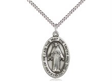 SS OVAL SCAPULAR MEDAL 18''