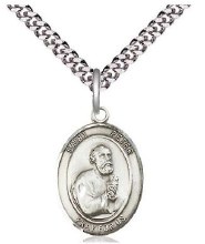 SS PETER OVL MEDAL 18" HVY CUR