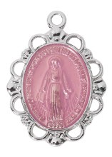 STERLING SILVER MIRACULOUS MEDAL 16-18'' CHAIN