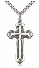 SS PLAIN CROSS 24" CHAIN