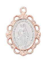 ROSE GOLD SS MIRACULOUS MEDAL