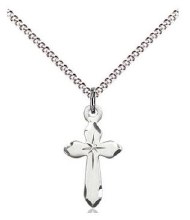 SS SMALL CROSS ENGRAVED CHAIN