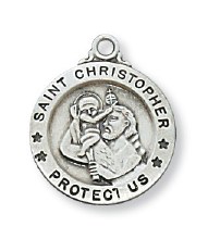 SS ST CHRISTOPHER 18" CHAIN