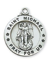 SS ST MICHAEL 20" CHAIN ROUND MEDAL