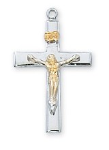 SS TUTONE CRUCIFIX